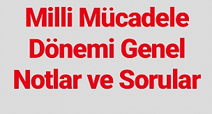 Tarih Notları ve Soruları (06.12.2019) Güncel