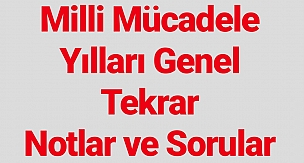 Tarih Notları ve Soruları (12.12.2019) Güncel