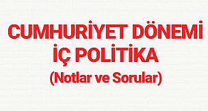 Tarih Notları ve Soruları (23.12.2019) Güncel