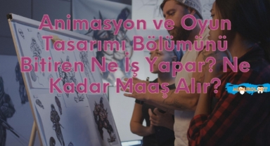 Animasyon ve Oyun Tasarımı Bölümünü Bitiren Ne İş Yapar? Ne Kadar Maaş Alır?